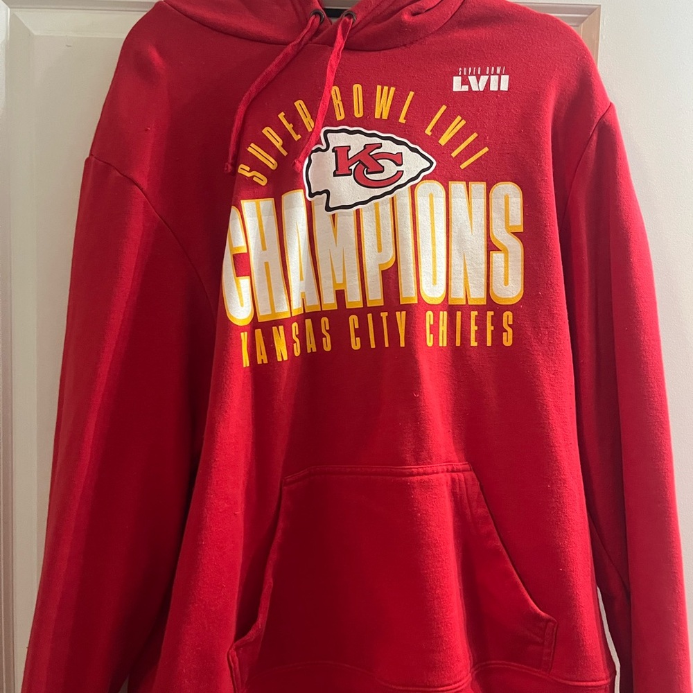 CHIEFS SUPER BOWL Fanatics Vibrant Red Men's Hoodie